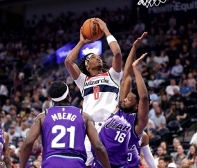 里斯26+17哈迪21分莱利19+10 威廉姆斯24分奇才胜爵士